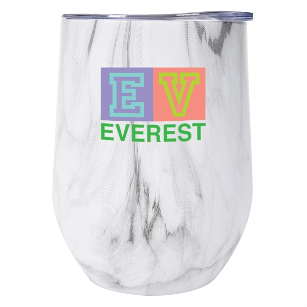 12 Oz. Marble Stemless Wine Cup