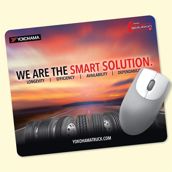 ReTreads®8"x9.5"x3/32" Recycled Hard Surface Mouse Pad