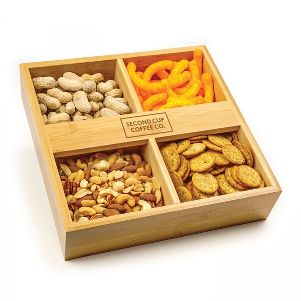 BAMBOO   4-SECTION MULTI-FUNCTION TRAY