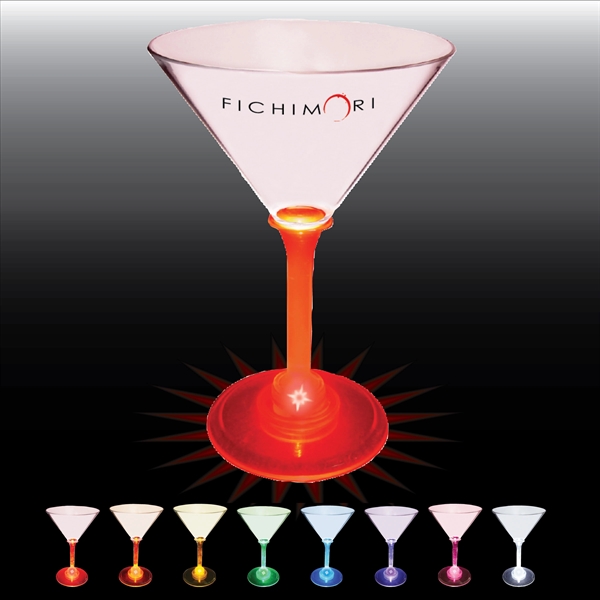 7 oz. Acrylic Light-Up Martini Glass