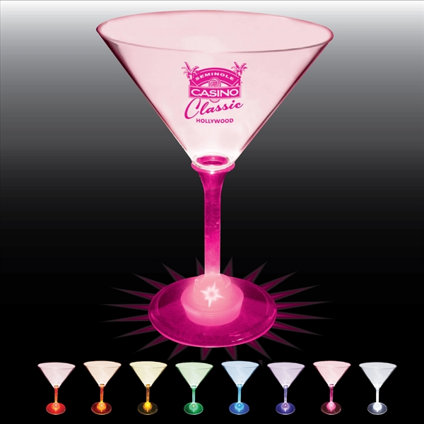 10 oz. Acrylic Light-Up Martini Glass