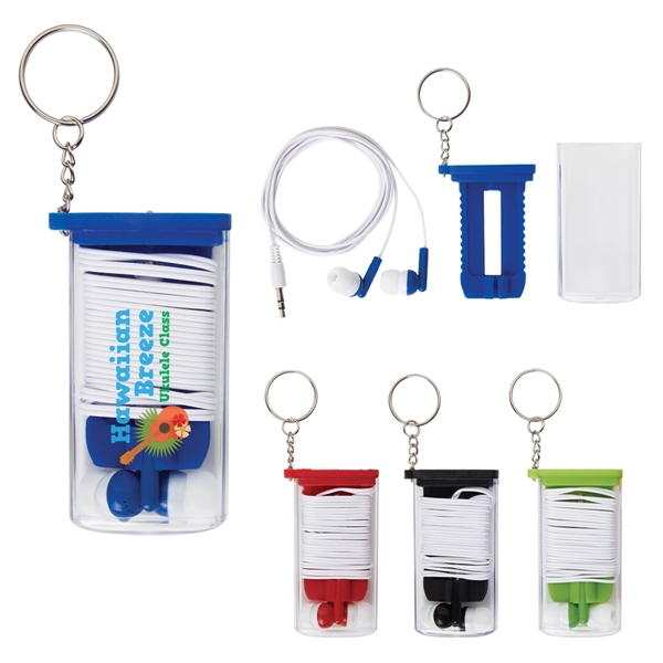 Earbuds And Cord Organizer Key Chain