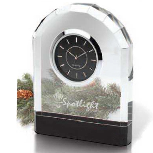 Pomezia Crystal Desk Clock