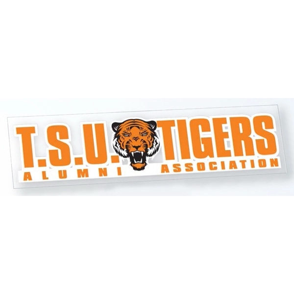 Rectangle Removable Car Sticker w/ Clear Polyester