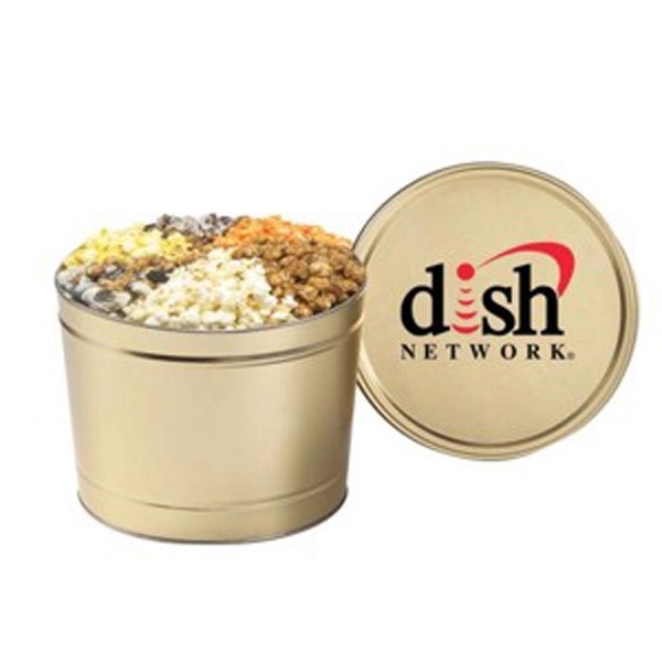 6 Way Deluxe Popcorn Sampler / 2 Gallon Tin