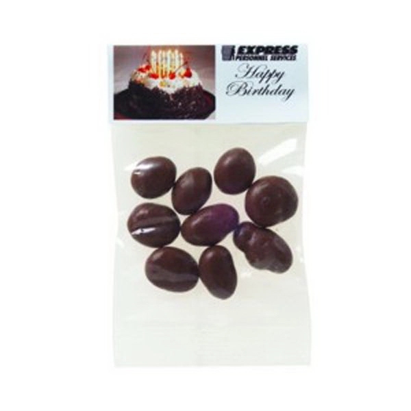 1 oz Chocolate Raisins / Header Bag