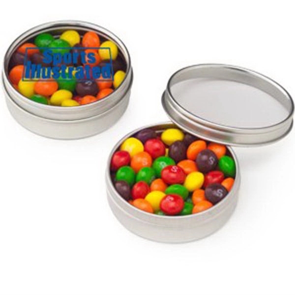 Small Clear Window Tin with Skittles®