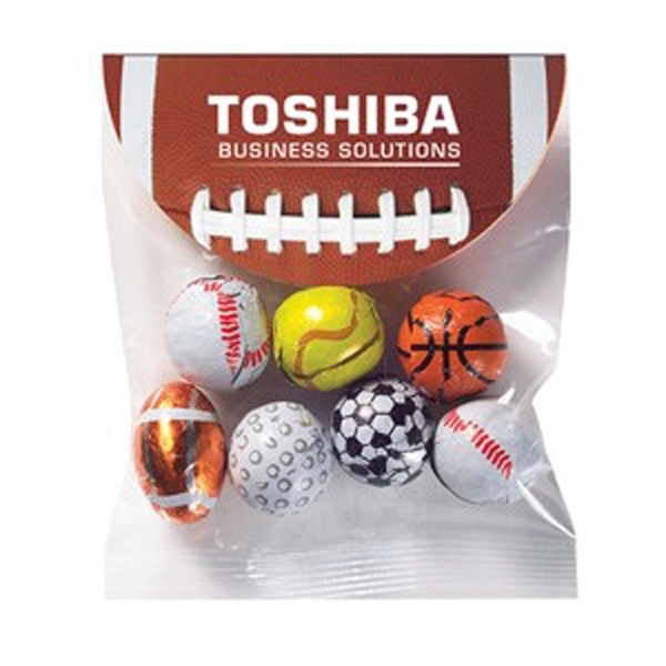 Header Bag with Round Top / Chocolate Sport Balls