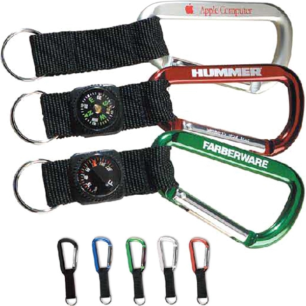 80 mm Carabiner with thermometer strap