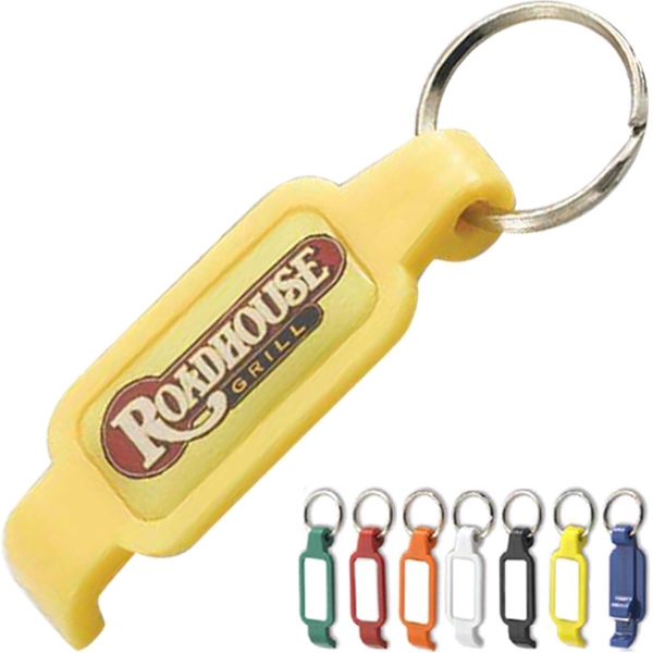 Key Chain Bottle Opener with Dome-Full Color