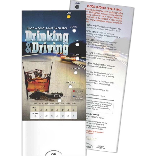 Pocket Slider - Drinking and Driving: Blood Alcohol Level Ca