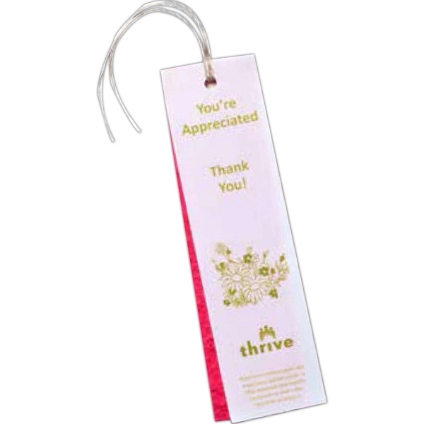 Vellum and seed paper bookmark - Image 2