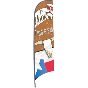 2 1/2ft x 11ft Replacement Feather Flag (2 Sided)