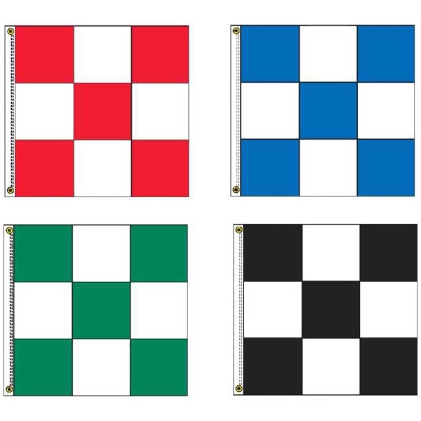 3' x 3' Free Flying Drape Flag Checker