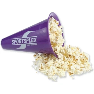 Megaphone with Unimprinted Popcorn Cap