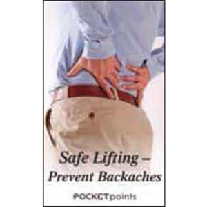 Safe Lifting - Prevent Backaches Pocket Pamphlet