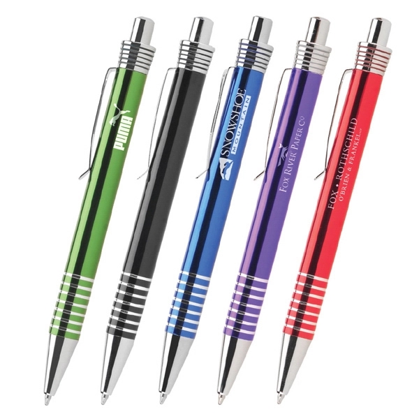 Velino Metal Retractable Ballpoint Pen - Image 1