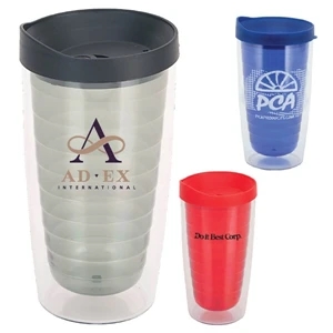 Trevivid 16 oz. Double Wall Acrylic Tumbler with Lid