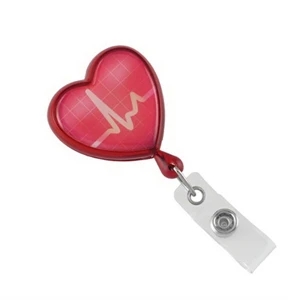 Heart Health Badge Reel with Swivel Back