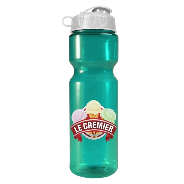 28 oz Transparent Sports Bottle - Image 1