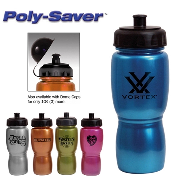 18 oz Metallic Poly-Saver Mate Bottle - BPA Free