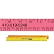 12&quot; Fluorescent Wood Ruler - English &amp; Metric Scale