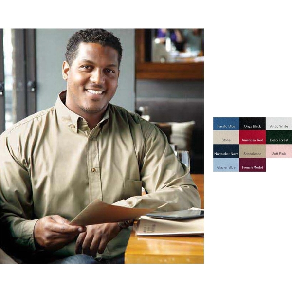 FeatherLite (R) Long Sleeve Stain Resistant Twill Shirt