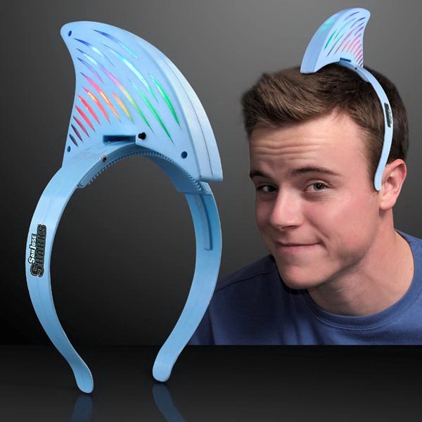 Light up LED Shark Fin Headband - Image 1
