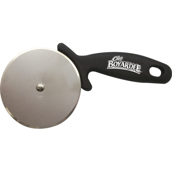 3.75&quot; Metal Pizza Cutter with Black Handle