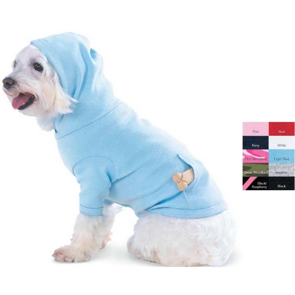 Doggie Skins Hooded T-Shirt with Pouch Pocket