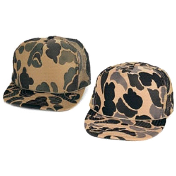 5 Panel Camouflage Poly-Foam Front Mesh Back Cap