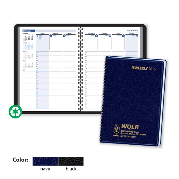 Column-Style Weekly Wired to Cover Desk Planner