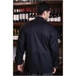 Classic Chef Coat with Mesh - BLACK - Image 1