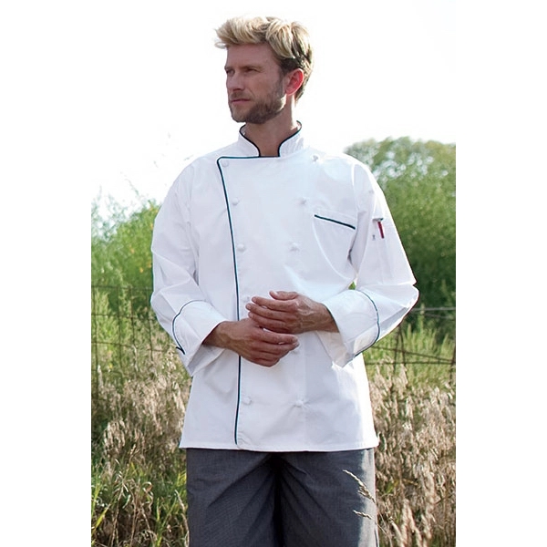 Egyptian Cotton Executive Chef Coat with Piping