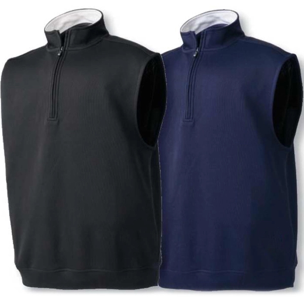 Flat Back Rib Half-Zip Pullover Vest