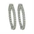 Antwerp Silver Cubic Zirconia Hoop Earrings 