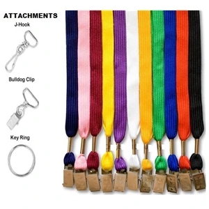 Flat Blank Lanyards with clip