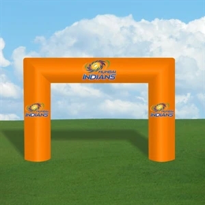 Inflatable Rainbow Arch - Square W/ Painted Logo