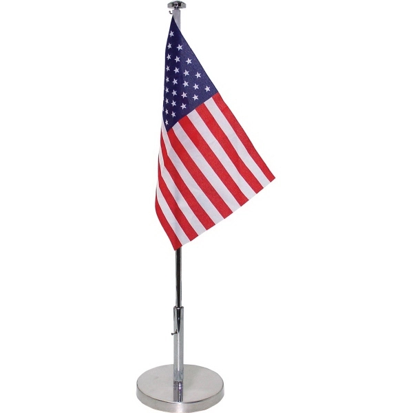 Table Flag Single Reverse-Printed on 200g Satin Polyester