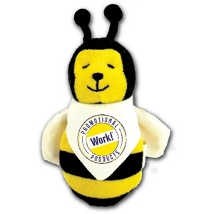 3" Bee Magnet with bandana and full color imprint