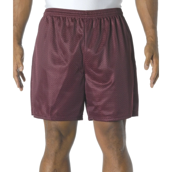 A4 Adult 7&quot; Lined Tricot Mesh Shorts