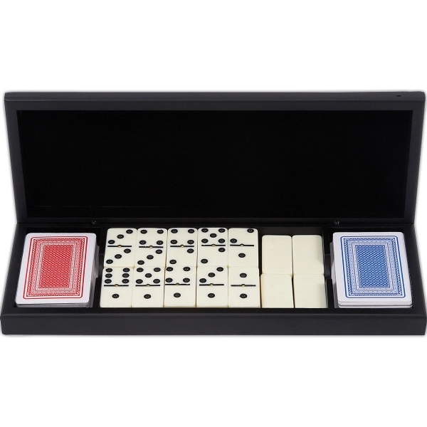 Alex Navarre (TM) 28pc Domino Set with 2 Decks of Cards