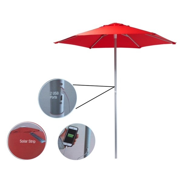 Solar USB Market Umbrella