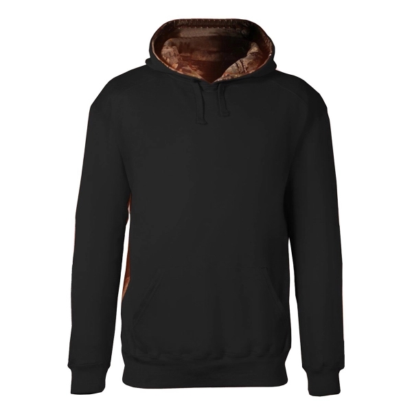 Badger Adult Athletic Fleece Camo Accent Hooded Sweatshirt 