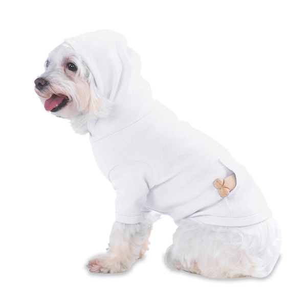 Doggie Skins Baby-Rib Hooded Tee with Pouch Pocket 