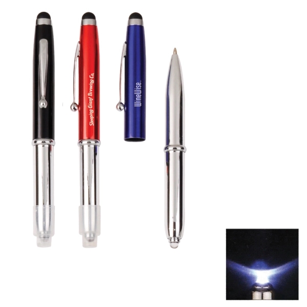 The Kruger 3-in-1 Stylus, Pen & LED Flashlight