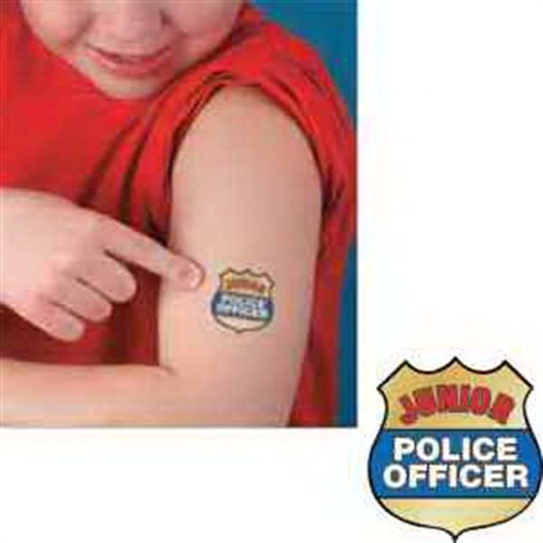 Junior Police Officer Temporary Tattoo