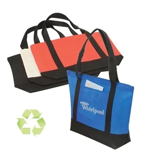 ECO Non Woven Zipper Shopping Tote Bag