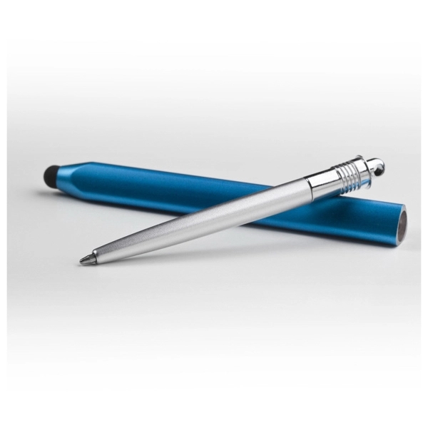 Twist action plastic stylus pen with earphone jack - Image 2