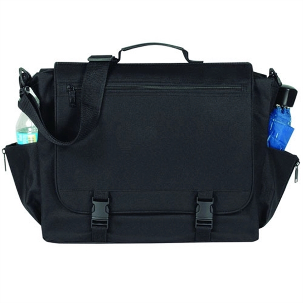 Poly Briefcase Messenger Bag - Image 2